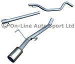 Zafira B 1.7CDTi Silencer Delete Exhaust System 4" ROUND TIP - Centre & Rear