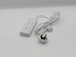 Pro Elec PELB1509 2-gang extension lead cable UK plug sockets white 2m
