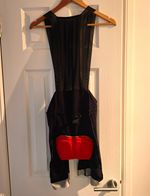 PACTIMO Men's XL Black Cycling Bib Tights Polyester Padded Breathable