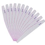 Professional Nail Files 100/180/240 Grit Half Moon Emery Board Buffer File Set