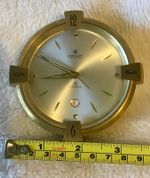 Chrysler International 7 jewels brass alarm clock Swiss made
