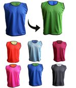 Reversible Mesh Football Training Bibs Football Netball Rugby Cricket Pack of 10