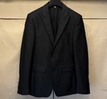 BURBERRY LONDON • Prom 34R Black Silk Tuxedo Dinner Jacket • Made in ITALY