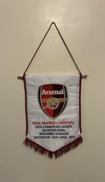 Real Madrid CF v Arsenal FC Champions  League  Q/F (2) 2025 Banderin Pennant.