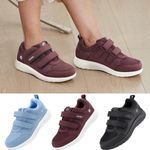 FitVille Womens Diabetic Shoes Wide Fit Casual Shoes Walking Easy Close Sneakers
