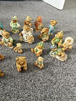 Cherished Teddies Lucky Friend Resin Figurine Set 24pc 1995 Hillman Unboxed