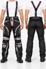 Motorcycle Trousers Salopettes Waterproof CE pads Cordura MX Adventure Wulfsport