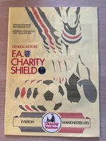 Charity Shield Football Programme 1985 Everton vs Manchester United Wembley