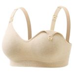 momcozy FB063 Soft U.S. Cotton Nursing & Maternity Bras for Breastfeeding