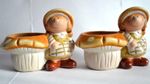 2 x Planter Mushroom Pot Garden Ornament Decorative Outdoor Summer Fun For Girls