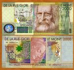 De La Rue GIORI, Test / Advertising note / Specimen Leonardo Da Vinci Type 2