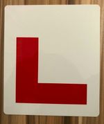 ALUMINIUM Rigid Unbreakable Motorcycle Rear L Plate -  Motorbikes & Scooter