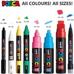 Uni Posca Paint Marker Art Pens - Waterproof Paint Pens - All Sizes & Colours