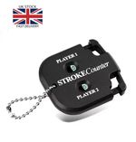 Golf Stroke Counter Keychain Clicker Scorekeeper Game Shot Tracker for 2 Players