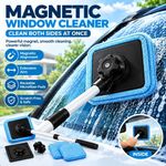 Car Glass Cleaning Tool Set Portable Magnetic Streak-Free Auto Windshield Clean