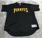 Vintage Pittsburgh Pirates Baseball Jersey Men’s XL Black Majestic