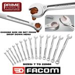 Facom 441 Series OGV Grip Long Combination Spanner 6 Point Ring End - Choose