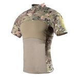 Tactical Shirt Short Sleeve Top Camo Airsoft Outdoor Black Multi-Camo Hunting