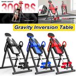 300LBS Heavy Duty Gravity Inversion Table Back Therapy Reflexology Stretcher