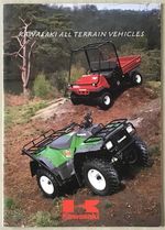 KAWASAKI ATV RANGE Sales Brochure 1992 #99985-4900-02 KLF220A KLF300C 4x4++