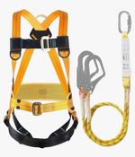 BWISUP Safety Harness Kits with Lanyard, Full Body Fall Safety Arrest