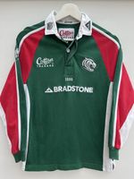 Vintage Leicester Tigers 2003 Rugby Shirt Boys Large Cotton Traders Long Sleeve