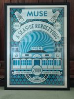 Muse "A Seaside Rendezvous" Concert Poster Rare LIMITED EDITION Framed Art Litho