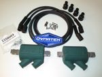 Kawasaki GPZ1100 Unitrak Dyna Ignition Coils DC1-1  and Black Dyna Leads DW600