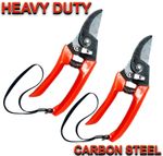 2x 8" Pruning Shears Garden Secateurs Pruner Scissors Hand Plants Cutter Tool UK