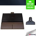 Plain Roof Tile Vent, Ventilation For Clay/Concrete Tiles BROWN Adaptor Included