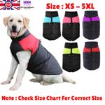 Pet Vest Jacket Warm Puppy Dog Waterproof Clothes Small/Large Winter Padded Coat