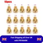 15 X Carb Main Jets Kit For Mikuni N604/100 26mm 28mm VM22 VM24 VM26 VM30 88-150