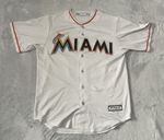 MIAMI MARLINS Baseball Jersey MLB Majestic #27 Stanton Size Medium Large