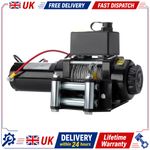 3000LB 12V Electric Winch 1000W Motor Wireless Remote Control for Car Boat Truck