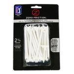 PGA TOUR 40 Zero Friction Tees Performance Golf Tee Drive Longer Durable 4 Prong