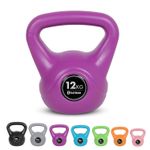 Kayman Kettlebell Ergonomic Handle Flat Bottom for Stability 4/6/8/12/16/20Kg