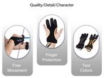 SPG Archery High Quality Acrylic Fabric 3 Finger Hand Guard, Glove, Bow Hunting.