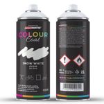 ProMatic Colour Coat Snow White RAL 9010 Gloss 1K Acrylic 400ml Spray Paint