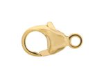 9ct Yellow Gold Oval Lobster Trigger Clasp Catch 8-16mm for chain & jump ring