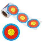 1 Roll Adhesive Circle Shooting Target Stickers 3" Blue/Red/Yellow Style 10