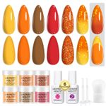 Dip Powder Nail Kit Starter 6 Colors  Color Changing Dipping Powder Liquid Set