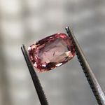 0.94 ct Natural Heated Orangish Pink Padparadscha | Cushion | AGCL Certified