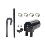 Reservoir Fuel Tanks Oil Catch Can Box with Silicone Radiator Hose for BMW N54 3