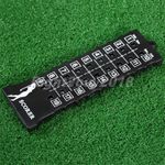18 Hole Golf Stroke Shot Putt Score Counter Scoring Keeper Card w Key Chain NEW