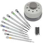 Precision Screwdriver Set Watch Slotted Flat Blade Watchmakers 0.8-2.0mm 9 PCS