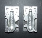 DCA 150g FLIGHTED FINNED ALLOY LEAD WEIGHT MOULD BEACH COD BASS SEA FISHING