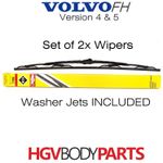 VOLVO FH Wiper Blade Windscreen With Wash Jets 700mm Version 4 2012- x2