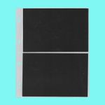First Day Cover/FDC Refill Pages 2-Division Clear With Black Inserts Pack of 10
