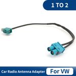 For VW RNS510 RCD330 RCD360 Antenna Adapter Aerial FAKRA Cable Twin Double Male