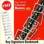 Paul Harris Clarinet Basics Method Music Book/Audio plus Key Signature Bookmark